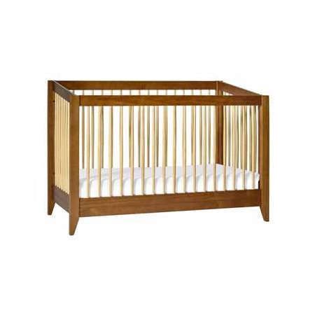 Sprout 4 in 1 Crib with Toddler Rail Chestnut Natural