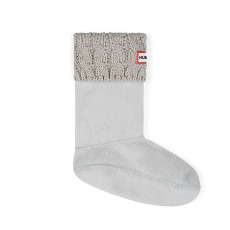 6 Stitch Cable Kids Boot Sock - Greige