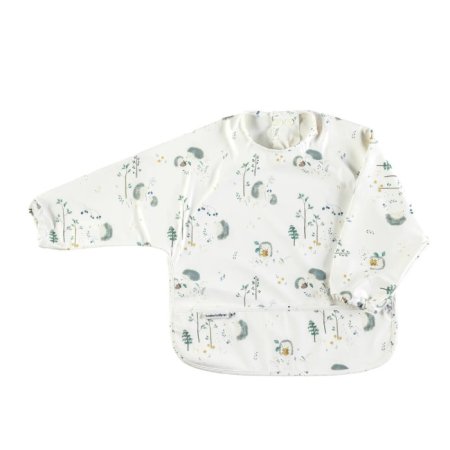 Long Sleeve Waterproof Bib - Hedgehogs