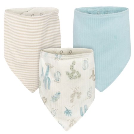 Just Born 3 Pack Bibs - Desert Cactus