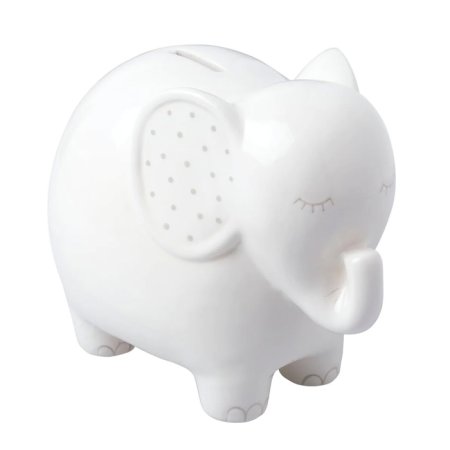 Pearhead Ceramic Elephant Piggy Bank PH-83071 tjskids.com
