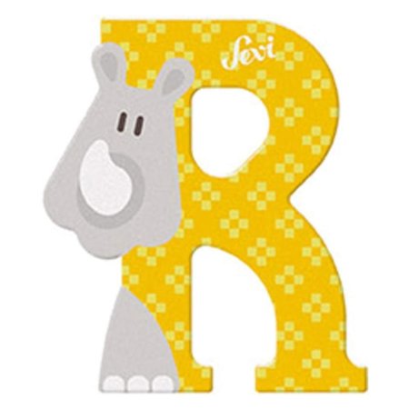 Sevi	Animal Wooden Letter - R 81618 8003444830181 Tjskids.com