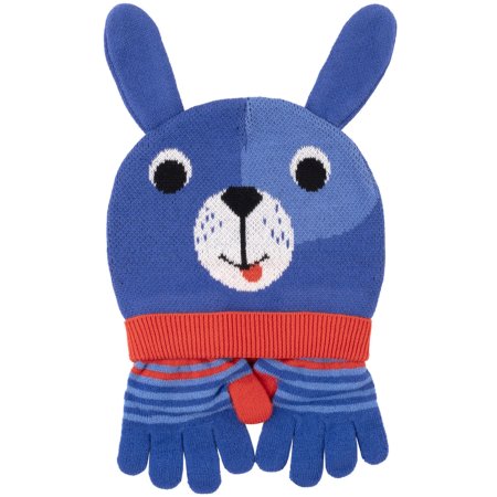 Zoocchini Toddler-Kids Winter Hat+Gloves Set 3-5Y - Dog ZOO157033 Tjskids.com