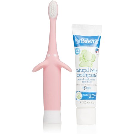 Elephant Toothbrush & Toothpaste - Pink