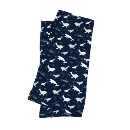 Muslin Swaddle - Blue Whales