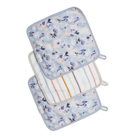 Deluxe Washcloth 3 Pack - Ink Floral
