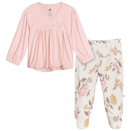 2 Piece Baby Girls Vintage Floral Take Me Home Set