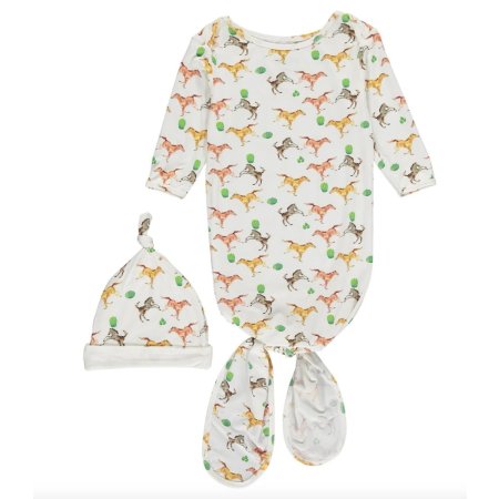 Tickety-Boo Knotted Gown and Hat - Galloping Horses Tjskids.com 
