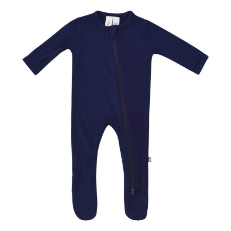 Kytebaby Zippered Footie - Navy