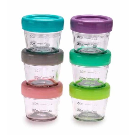 Melii Glass Food Container 4oz - 6 Piece Set