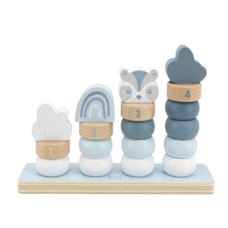 Label Label Little Stacking Rings - Blue