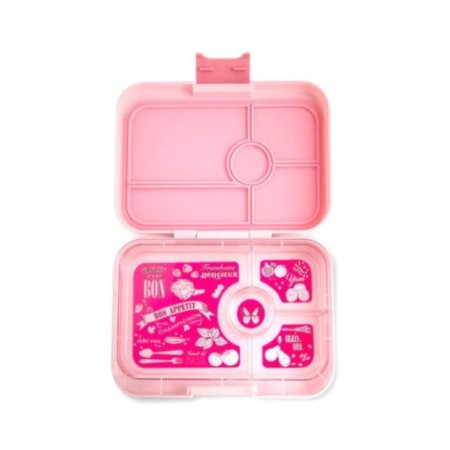 Yumbox	Tapas 4 Compartment Tray - Bon Appetit pink	X001CS1MP7 X001CS1MP7 Tjskids.com