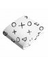 Flannel Crib Sheet - XO Black n White