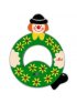 Clown Wooden Letter - Q