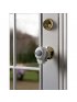 Door Knob Lock 2 Pack - White