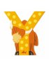 Animal Wooden Letter - Y