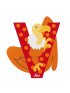 Animal Wooden Letter - V