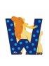 Animal Wooden Letter - W