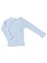 Wrap Long Sleeve T Shirt Blue