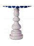 Spindle Lamp Base - Grey