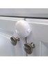 Adhesive Double Door Lock - White