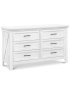 Emory Farmhouse Double Dresser - Linen White