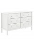 Jayden 6 Drawer Double Dresser White