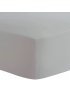 Flannel Mini Crib Sheet - Grey