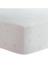 Flannel Playpen Fitted Sheet - Pink Scribble Star