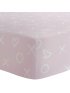 Flannel Bassinet Sheet - Pink Xoxo
