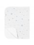 Flannel Change Pad - Blue Scribble Star