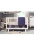 Hudson 3 In 1 Crib With Toddler Rail - White -Washed Natural