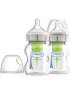 Options+ Wide Neck Glass Bottle 2 Pack 5oz