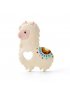 Silicone Baby Teether Holder Set - Llama