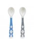 Silibend Bendable Spoon - Blue/Grey