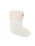 6 Stitch Cable Kids Boot Sock - White