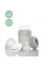Glass Baby Bottle (150ml) - Quiet Grey
