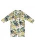 Long Sleeve One Piece UV Jumpsuit - Green Tropical