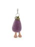 Vivacious Eggplant Bag Charm