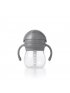 Straw Cup With Handles 6 oz. - Grey