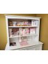 Bookcase Hutch - Vintage White 