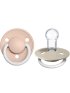 De Lux Silicone Pacifier One Size 2 Pack - Blush Glow/Vanilla Glow
