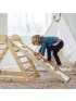 2-in-1 Climbing Ramp-Slide - Natural