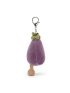 Vivacious Eggplant Bag Charm