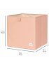 Recycled Fabric Storage Cube - Solid Clay
