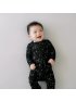 Printed Zippered Footie - Midnight Constellation