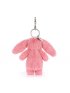 Bashful Bunny Pink Bag Charm