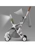 3 Speed Rechargeable Buggy Turbo Fan - White/Rose Gold