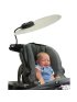 CoolShade Stroller Visor+Rechargeable Fan with Battery