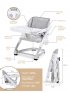 Booster White with Seat Pad - Shadow Grey